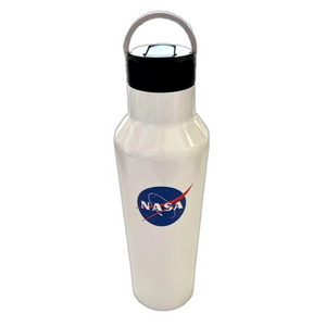 Corkcicle NASA Meatball Logo Insulated Stainless Steel Canteen Straw White